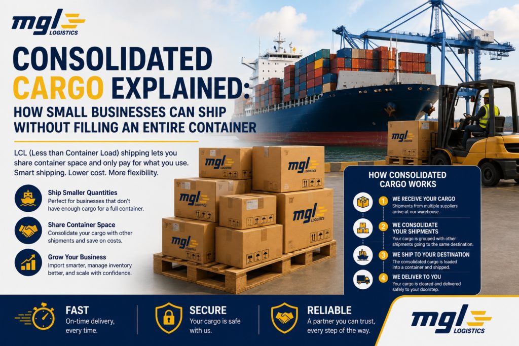 Consolidated Cargo Explained: How Small Businesses Can Ship Without Filling an Entire Container