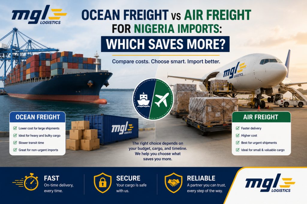 Ocean Freight vs Air Freight for Nigeria Imports: Which Saves More?
